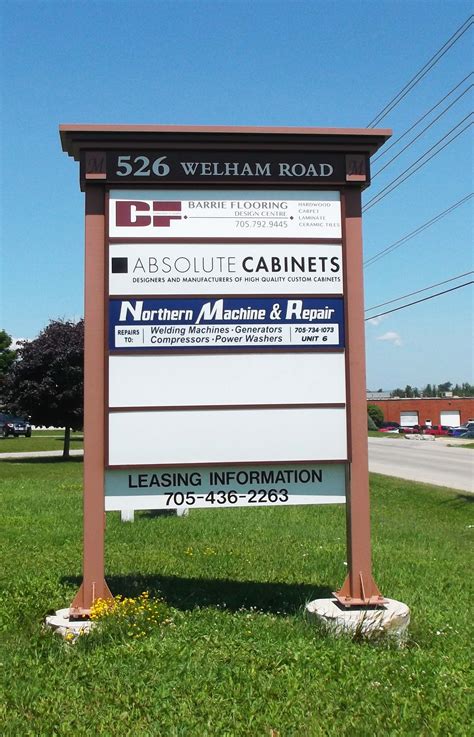 Informative Outdoor Business Signage Completed By Speedpro Signs Barrie