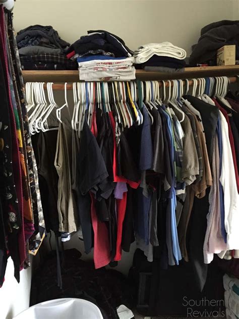 You'll have a closet full of brand new, discounted designer clothing when the season rolls around.2 x research source. Man Closet Makeover - Southern Revivals