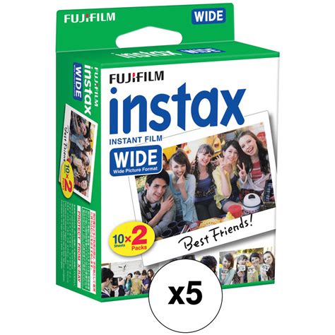 Fujifilm Instax Wide Instant Film 5 X Twin Packs Bandh Photo