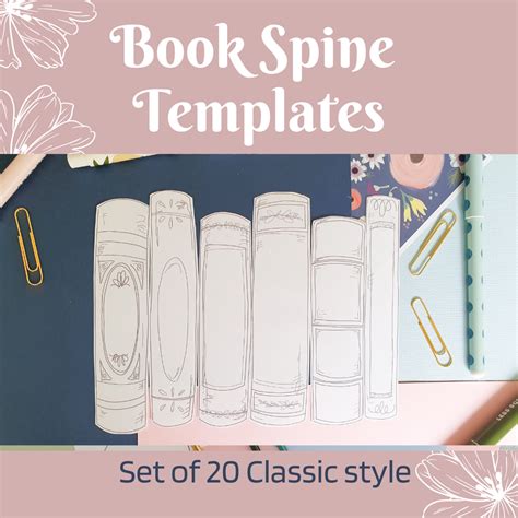 Book Spine Templates Classic Style Made By Teachers