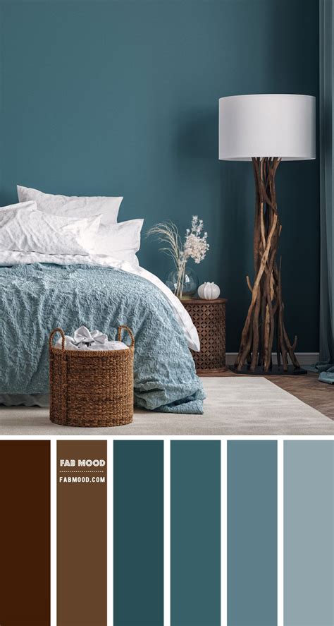 Brown And Teal Bedroom Colour Scheme Blue Teal Bedroom Walls