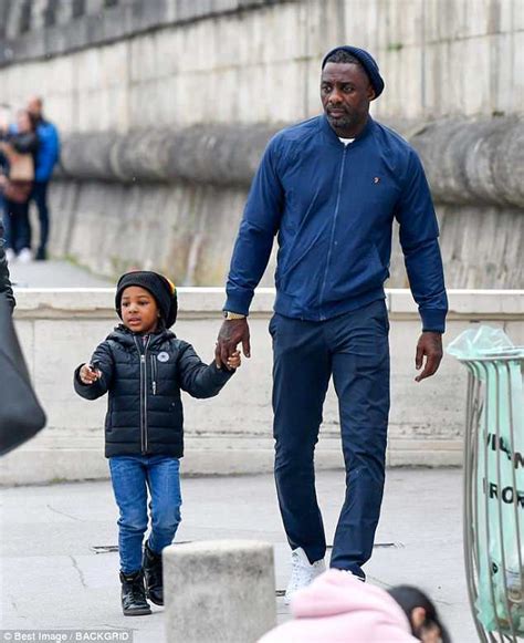 Idris Elba Holds Hands With Son Winston Exploring Paris Daily Mail Online