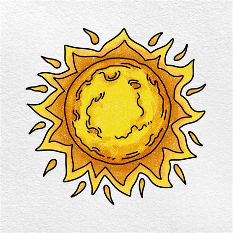 How To Draw The Sun Helloartsy