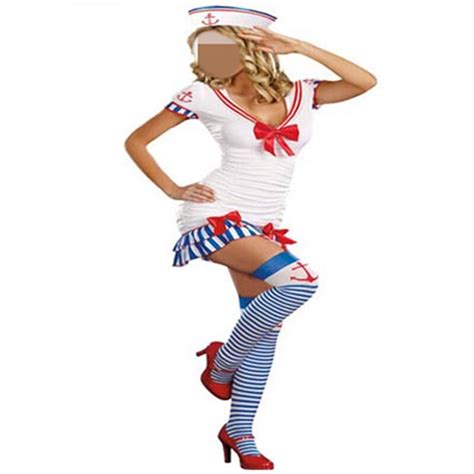 New Style Sexy Adult Women Sailor Costume With Hat Halloween Costumes For Women Cosplay Costume