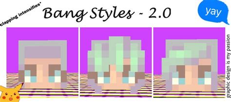 Minecraft Skins Bangs Tutorial Better Than My Old One