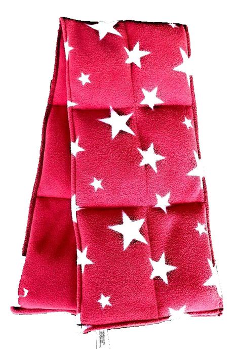 Childs Weighted Shoulder Wrap 800g Red White Starred Uk