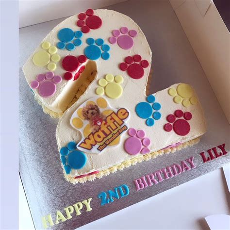 I can still hear him licking his bowl lol. Waffle the wonder dog cake 🍰 | Dog birthday cake, Dog cake, Cake