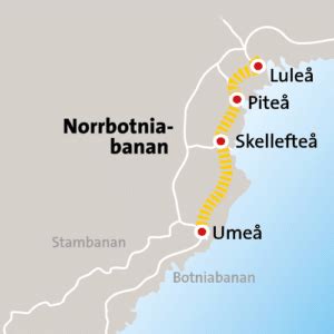 Region norrbotten och region västerbotten samt kommunerna umeå, robertsfors, skellefteå, piteå, luleå, boden, kalix och haparanda har ett gemensamt bolag, . Schweden: Kommt jetzt die Küstenbahn im Norden ...