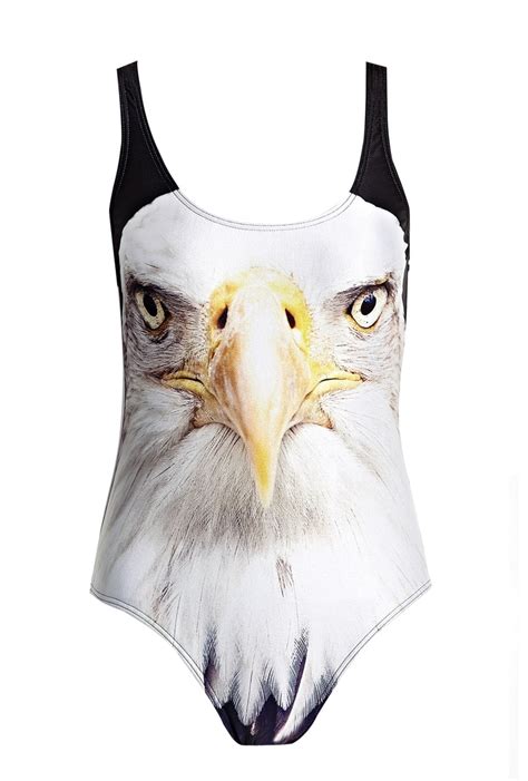 Eagle Scoop Back One Piece Swimsuit By We Are Handsome Swimsuits One Piece Swimsuit Sporty