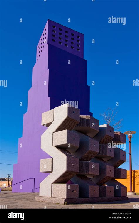 Colorful Distinctive Architecture Of The Latino Cultural Center
