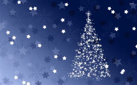 Download Sparkling Blue Christmas Tree Wallpaper Holiday By Ajohnson