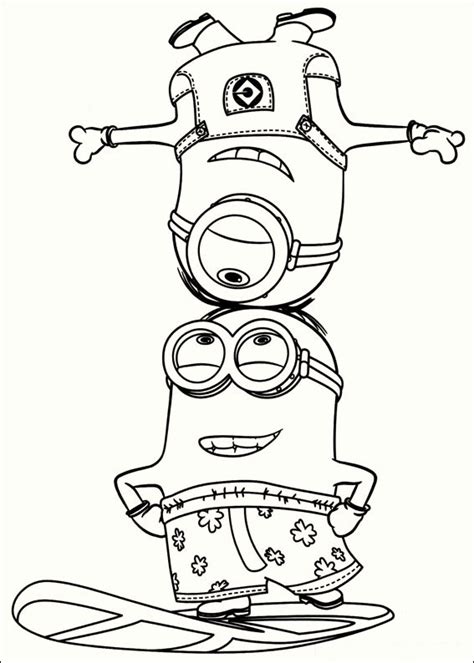 1 Cute Minions Coloring Pages