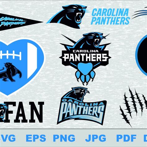 Carolina Panthers Svg Logo Silhouette Studio Transfer Iron On Cut File
