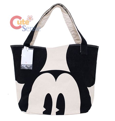 Disney Mickey Mouse Tote Bag Big Face Canvasloungefly Ebay