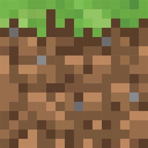 Download Block Of Grass From The Game Minecraft Minecraft Grass Block Vector Full Size Png