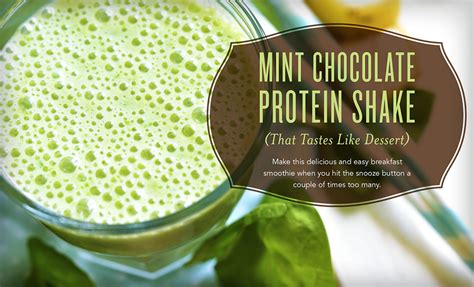 Recipe Mint Chocolate Protein Shake
