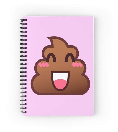 Cute Emoji Poop Kawaii Emoji Poo Spiral Notebooks By Perspectiveis
