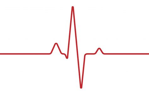 Beim biken in den bergen beruhigt dich der klang der natur in den bergen. Premium Vector | Heart cardiogram isolated on white
