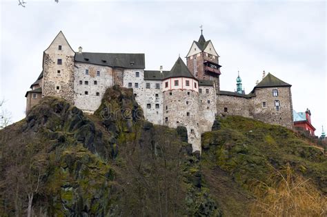 Loket Castle And Fortification Czech Republic Stock Image Image Of