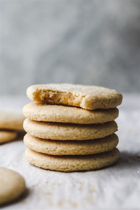 Sliced almonds add a delightful crunch! Almond Flour Sugar Cookies (Vegan, Gluten Free + Oil Free)