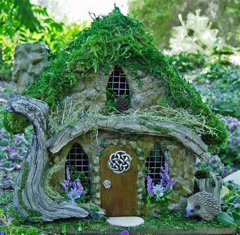 Miniature Celtic Fairy House Forest Fairy Fairy Land Fairy Tales
