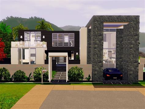 The sims 4 дом limelicht modern. Unique Modern Sims 3 House Plans - New Home Plans Design