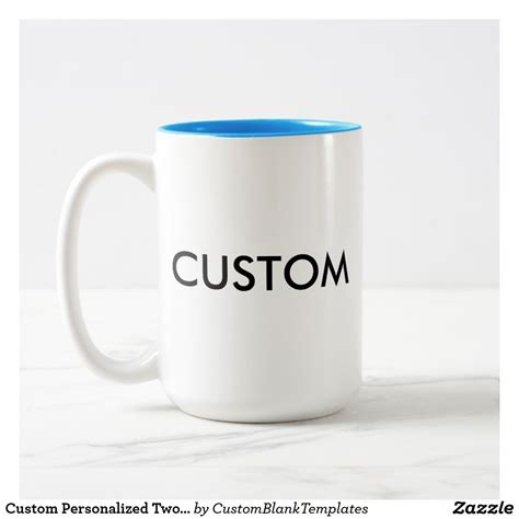 Custom Personalized Two Tone Mug Blank Template Custom Personalized