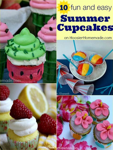 Summer Themed Cupcakes Hoosier Homemade