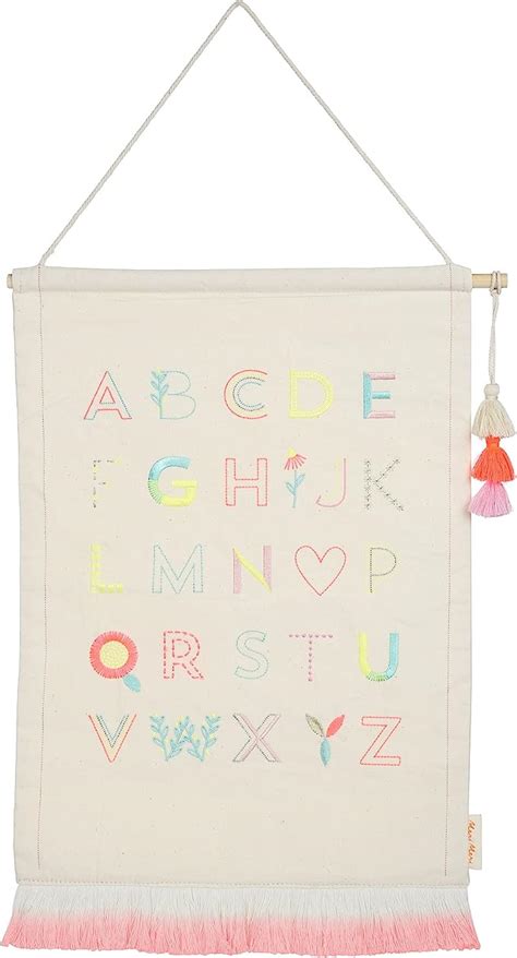 Meri Meri Pink Alphabet Wall Hanging Pack Of 1 Toys And Games