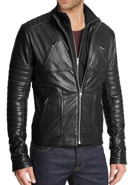 Handmade mens fashion biker leather jacket, Men Hollywood style leather ...