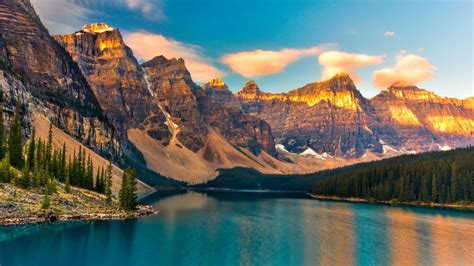 Download Moraine Lake Sunrise Wallpaper By Dterrell56 Canada