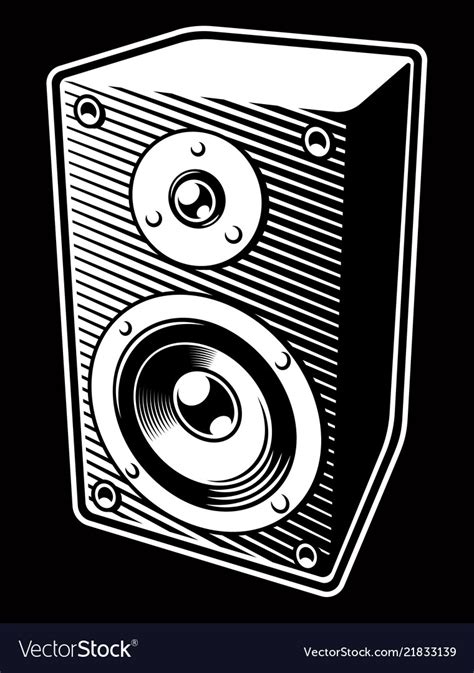 Vintage Audio Speaker Royalty Free Vector Image