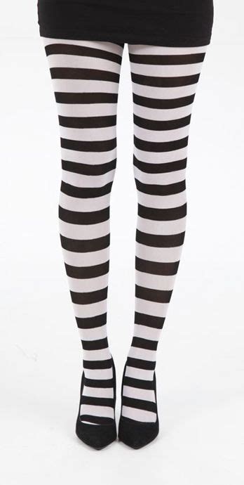 Emo Tights Alternative Emo Gothic Clothing And Accessories Striped Tights Black And White