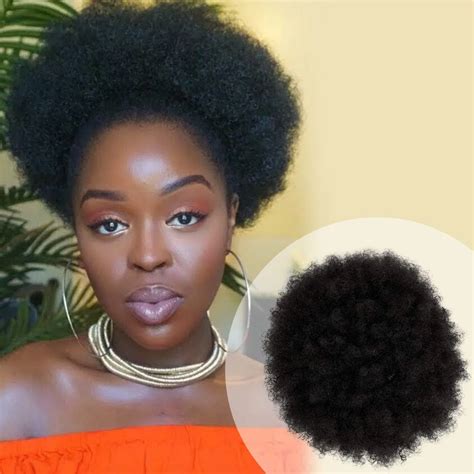 Afro Puff Drawstring Ponytail Divaswigs 4c Kinky Curly Pony Tail Clip