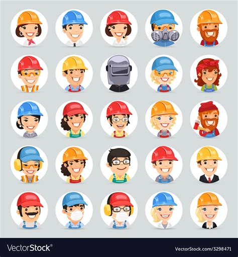Builders Icons Set1 2 Royalty Free Vector Image