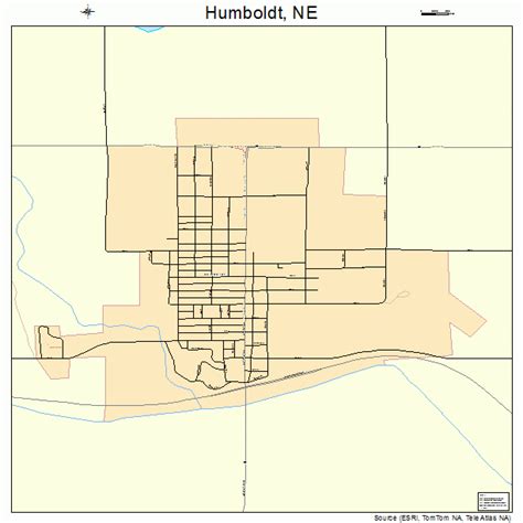 Humboldt Nebraska Street Map 3123445