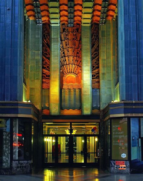 The Grand Art Deco Entryway For The Eastern Building On Broadway This
