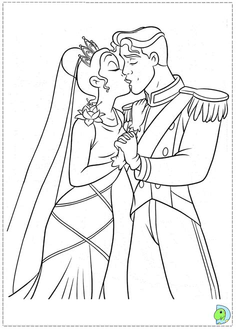 The Princess And The Frog Coloring Page