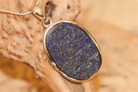 Lapis Lazuli Pendant Fitted In Sterling Silver Setting Lapis Lazuli