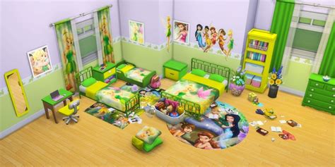 Tinkerbell Bedroom Set For The Sims 4 Sims 4 Sims Sims 4 Anime
