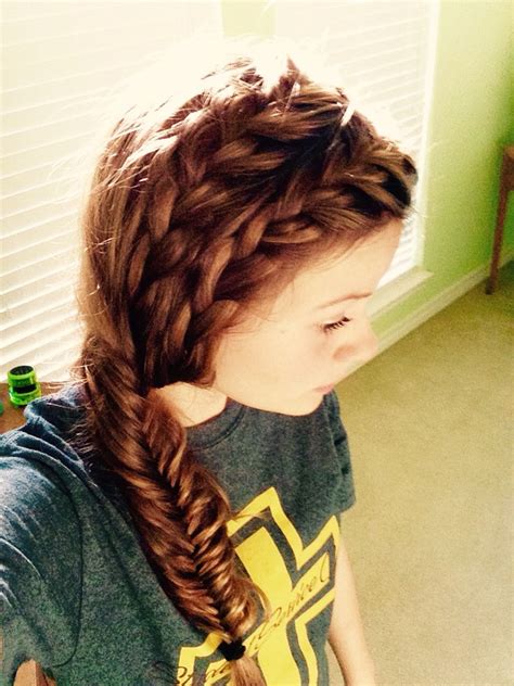 Was a hard to find good angels and my doll isn'. Double French braid fishtail #diyhair | Double french ...