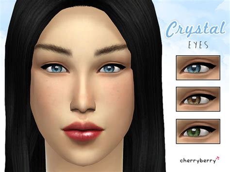 The Sims Resource Crystal Eyes Non Default By Cherryberrysim • Sims 4