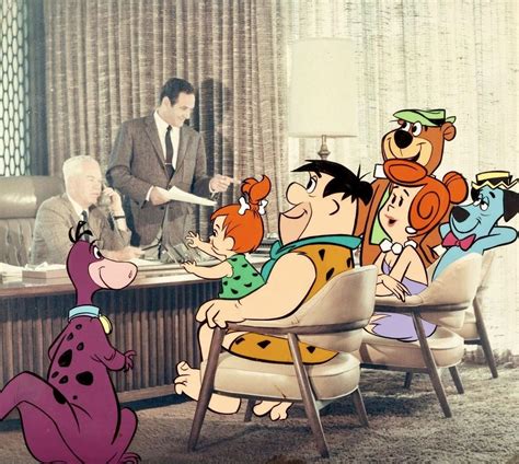 william hanna and joseph barbera call a meeting with some of their clients vintage cartoon