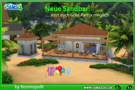 Blackys Sims 4 Zoo Beach Bar By Kosmopolit Details And Download