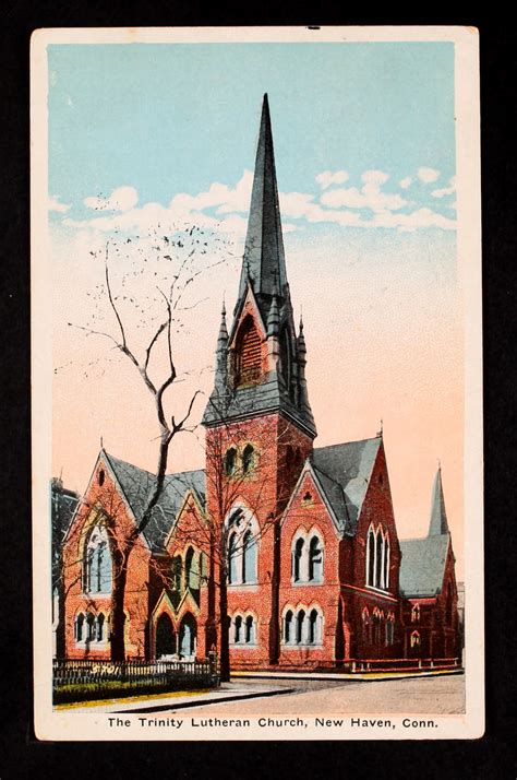 New Haven The Trinity Lutheran Church Carte Postale Ancienne Et Vue
