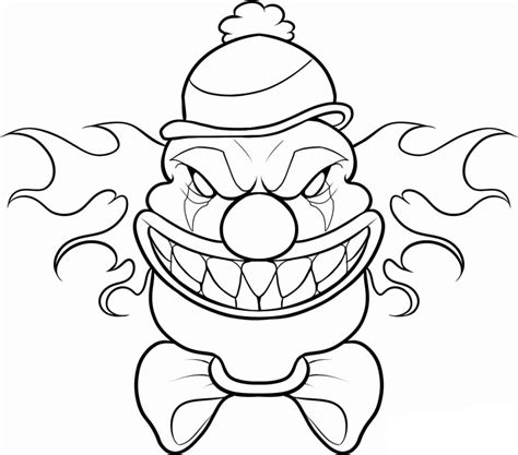 Scary Cartoon Coloring Page Free Printable Coloring Pages For Kids