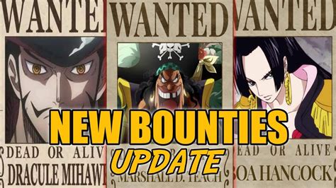 One Piece New Bounties Update Latest Chapters Youtube