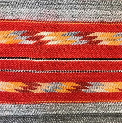 Transitional Navajo Saddle Blanket With Diagonal Weave 329 Charleys