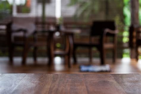 Premium Photo Table Of Retro Wood With Rustic Wooden Interior
