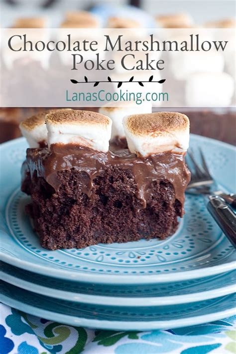 Chocolate Marshmallow Poke Cake Recipe Lana S Cooking